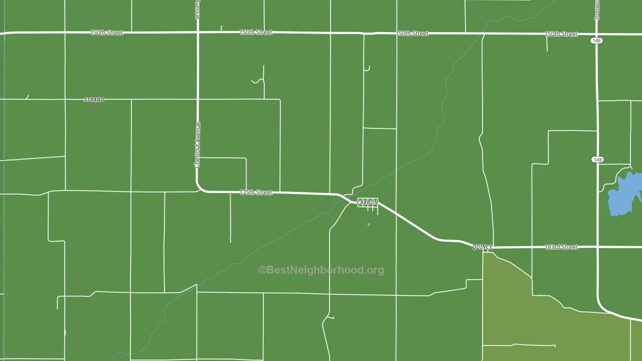 Carbon, IA block-group voter-turnout map
