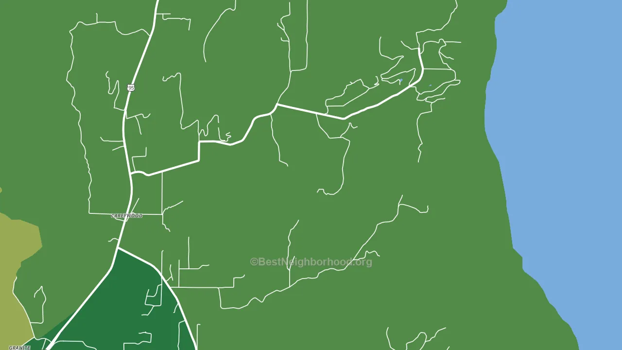 Careywood, ID block-group voter-turnout map