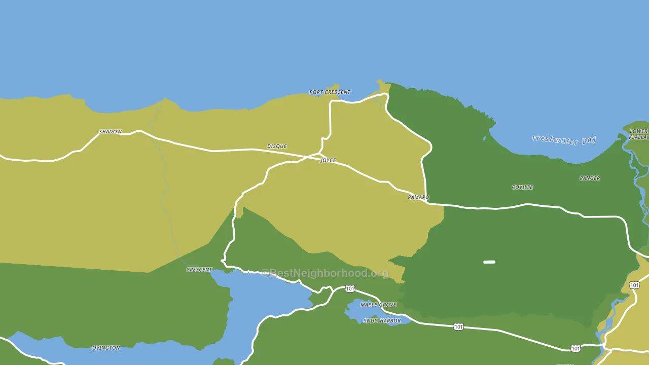 Carlsborg, WA block-group voter-turnout map