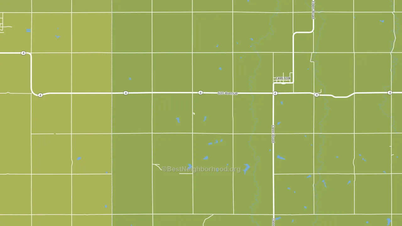 Carlton, KS block-group voter-turnout map