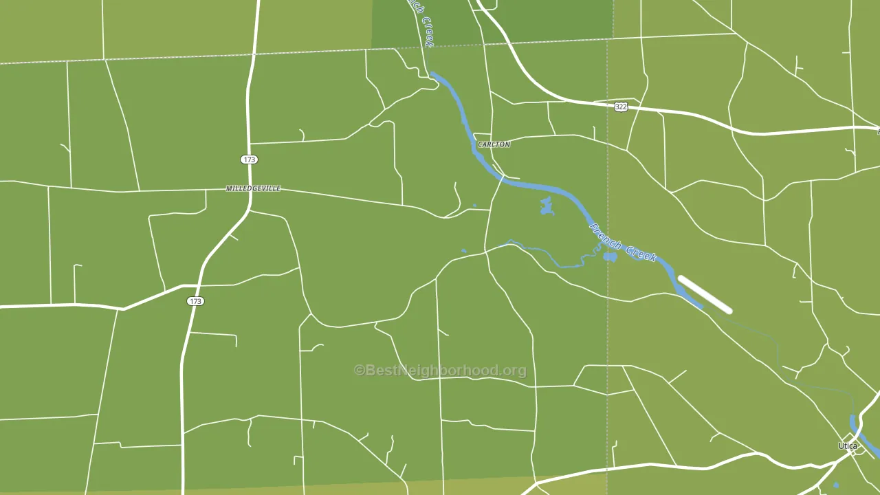 Carlton, PA block-group voter-turnout map