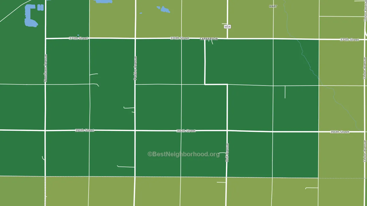 Carnarvon, IA block-group voter-turnout map