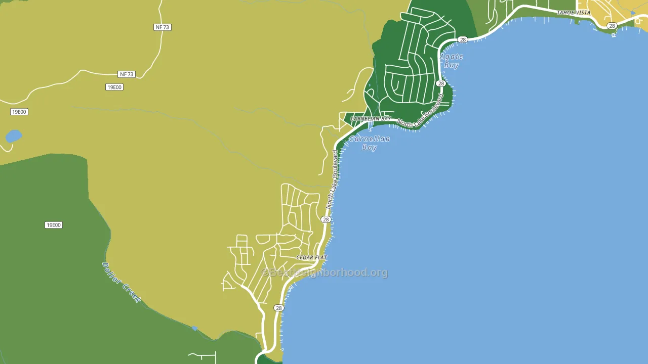 Carnelian Bay, CA block-group voter-turnout map