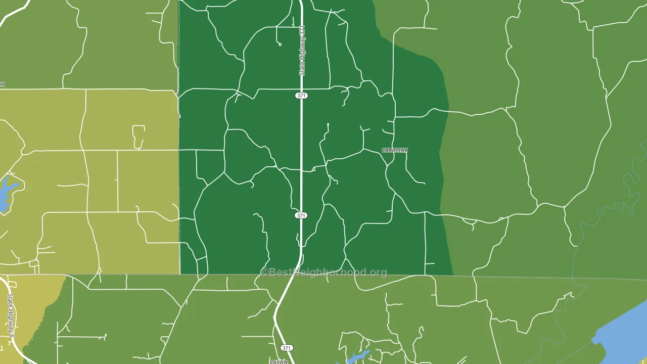Carolina, MS block-group voter-turnout map