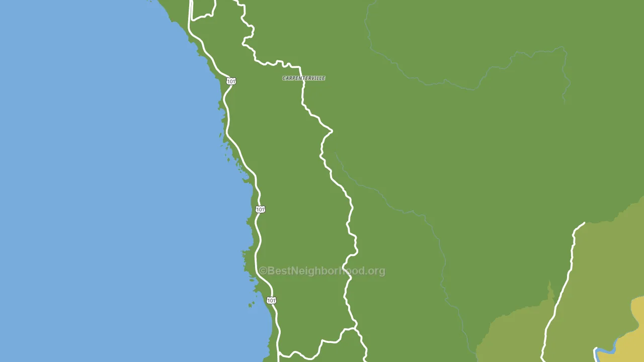 Carpenterville, OR block-group voter-turnout map