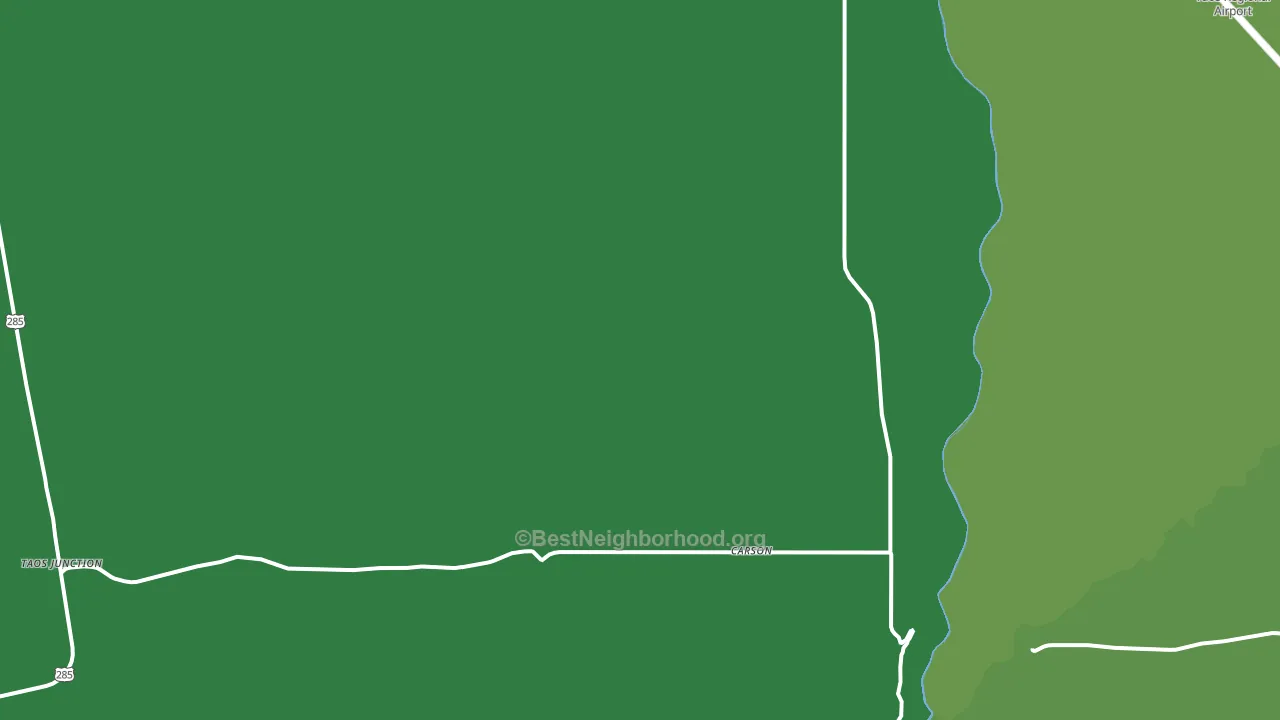 Carson, NM block-group voter-turnout map