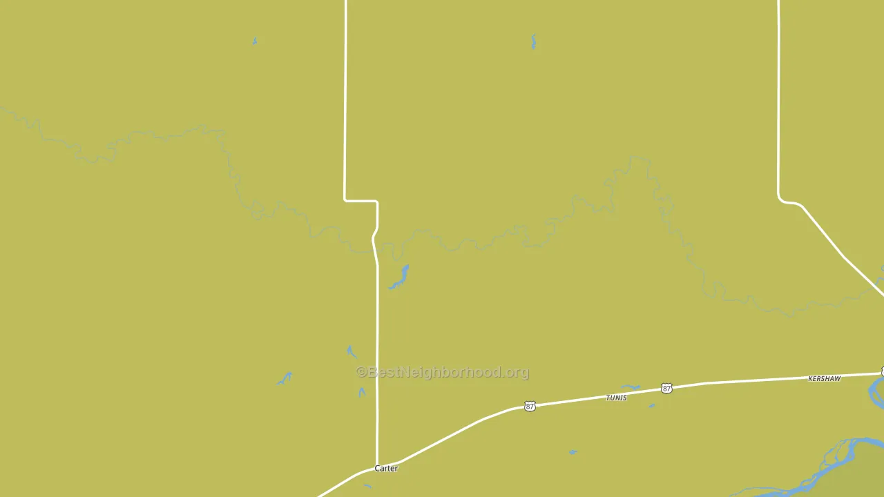 Carter, MT block-group voter-turnout map