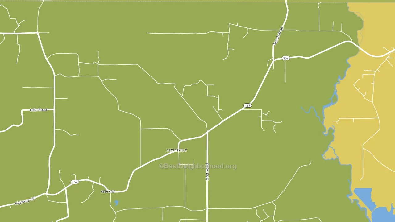 Carterville, LA block-group voter-turnout map