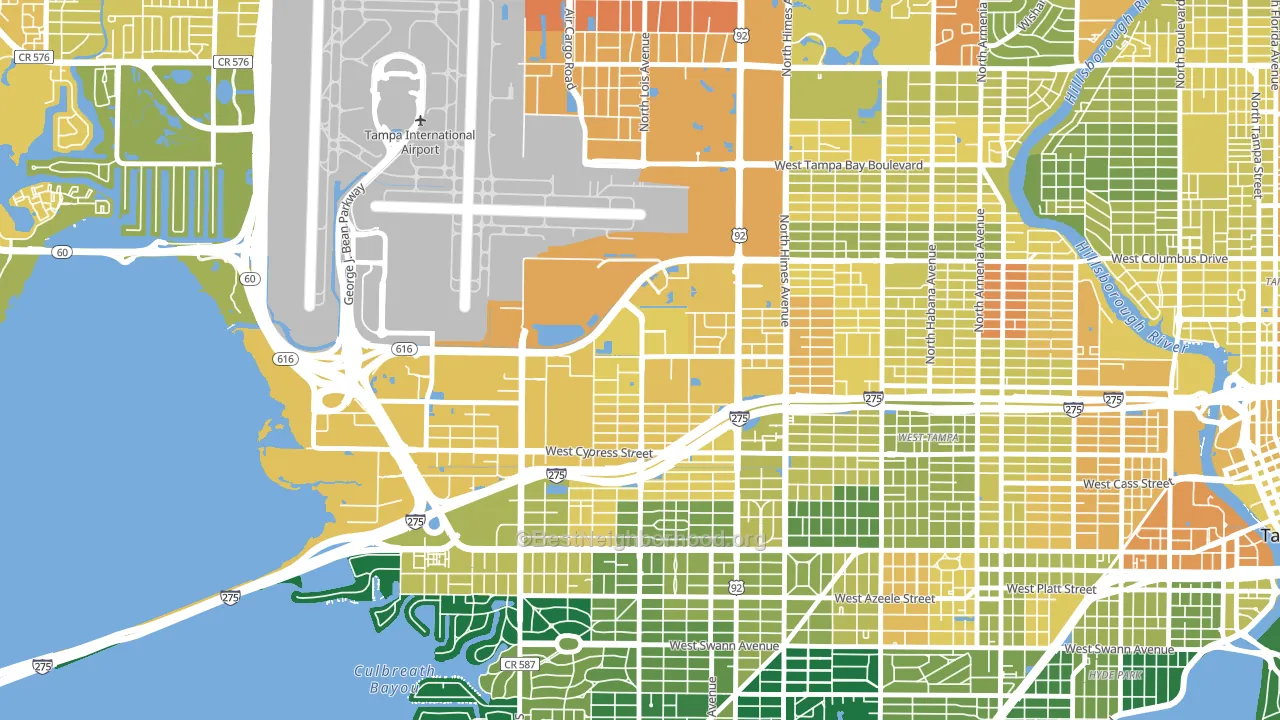 Carver City-Lincoln Gardens, Tampa, FL block-group voter-turnout map