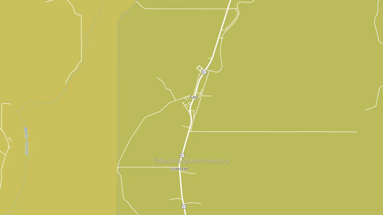 Cary, MS block-group voter-turnout map
