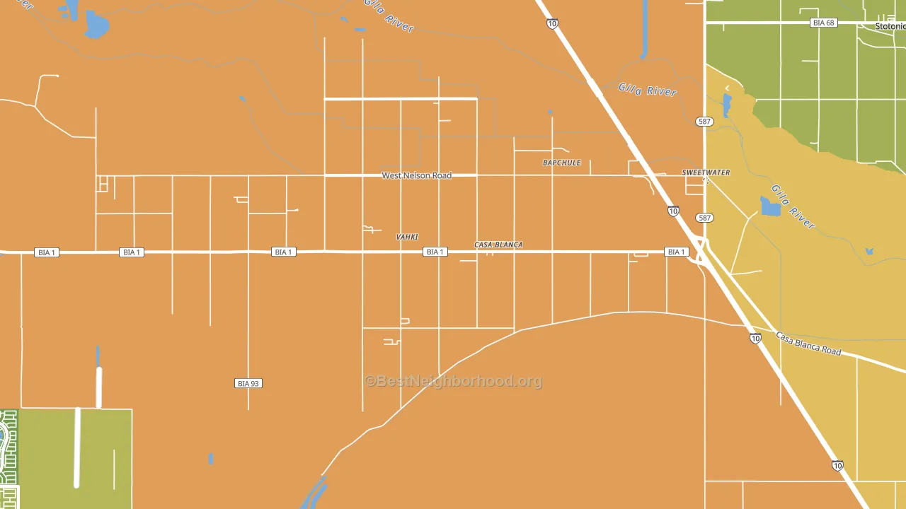 Casa Blanca, AZ block-group voter-turnout map