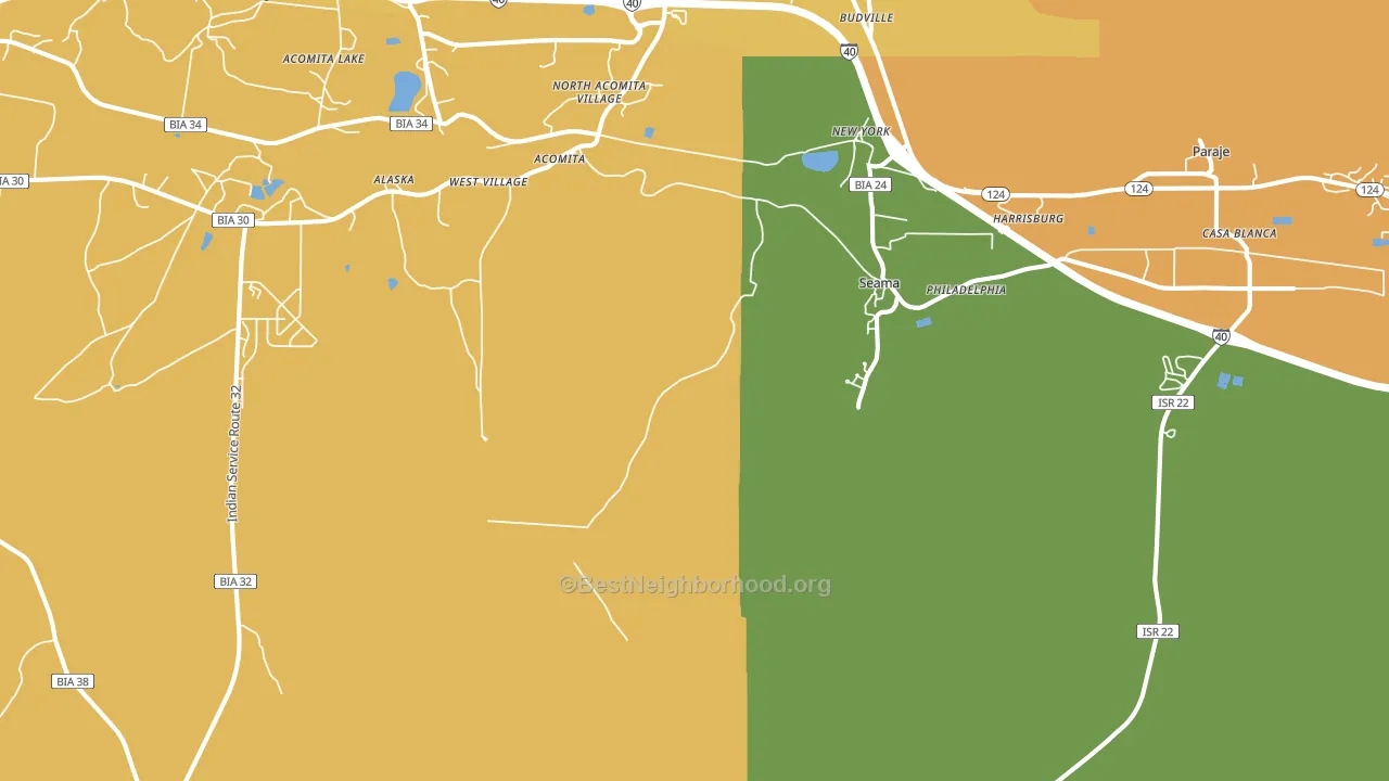 Casa Blanca, NM block-group voter-turnout map
