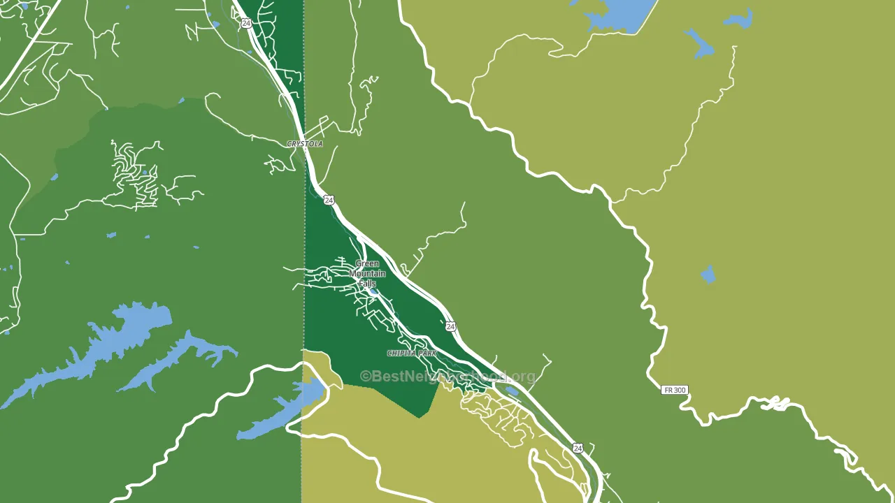 Cascade-Chipita Park, CO block-group voter-turnout map