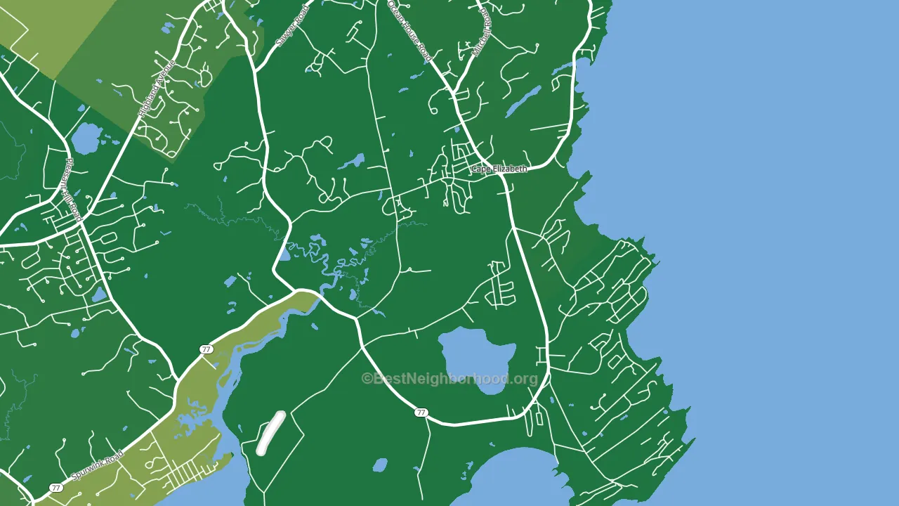 Cash Corner, ME block-group voter-turnout map