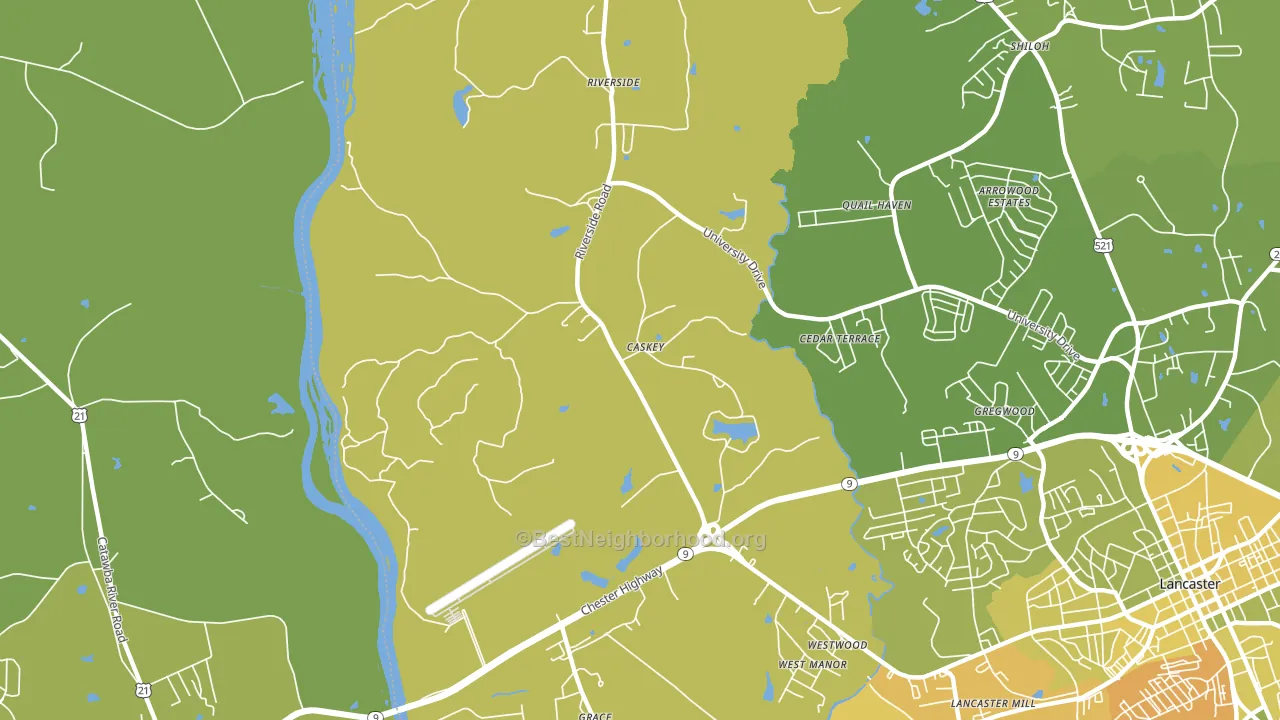 Caskey, SC block-group voter-turnout map