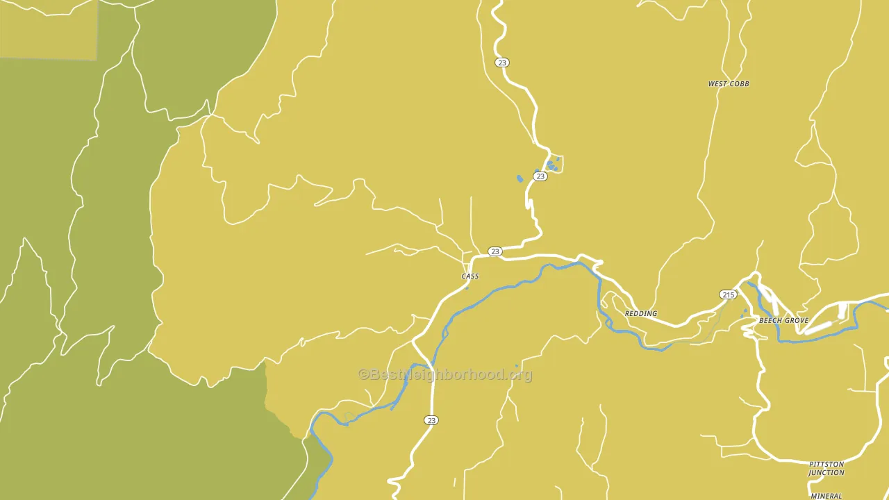 Cass, AR block-group voter-turnout map