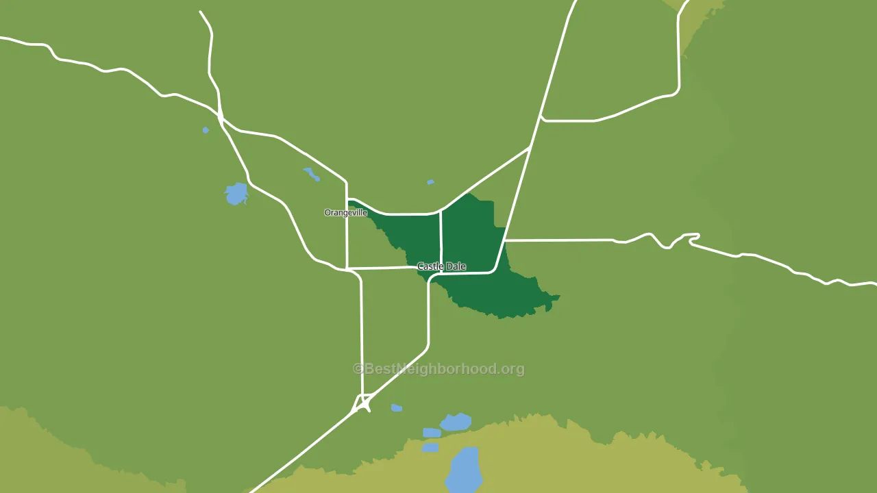 Castle Dale, UT block-group voter-turnout map