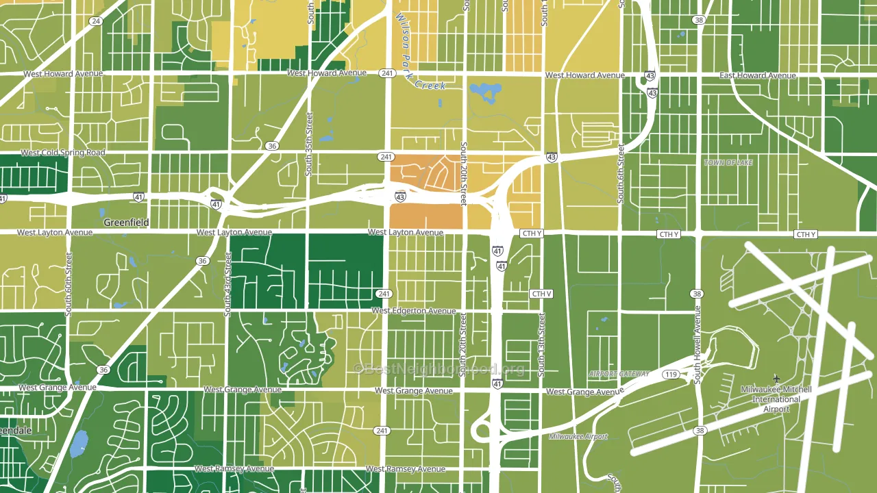 Castle Manor, Milwaukee, WI block-group voter-turnout map