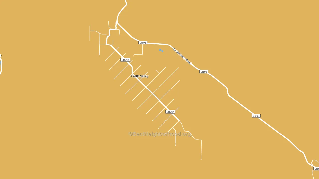 Castle Valley, UT block-group voter-turnout map