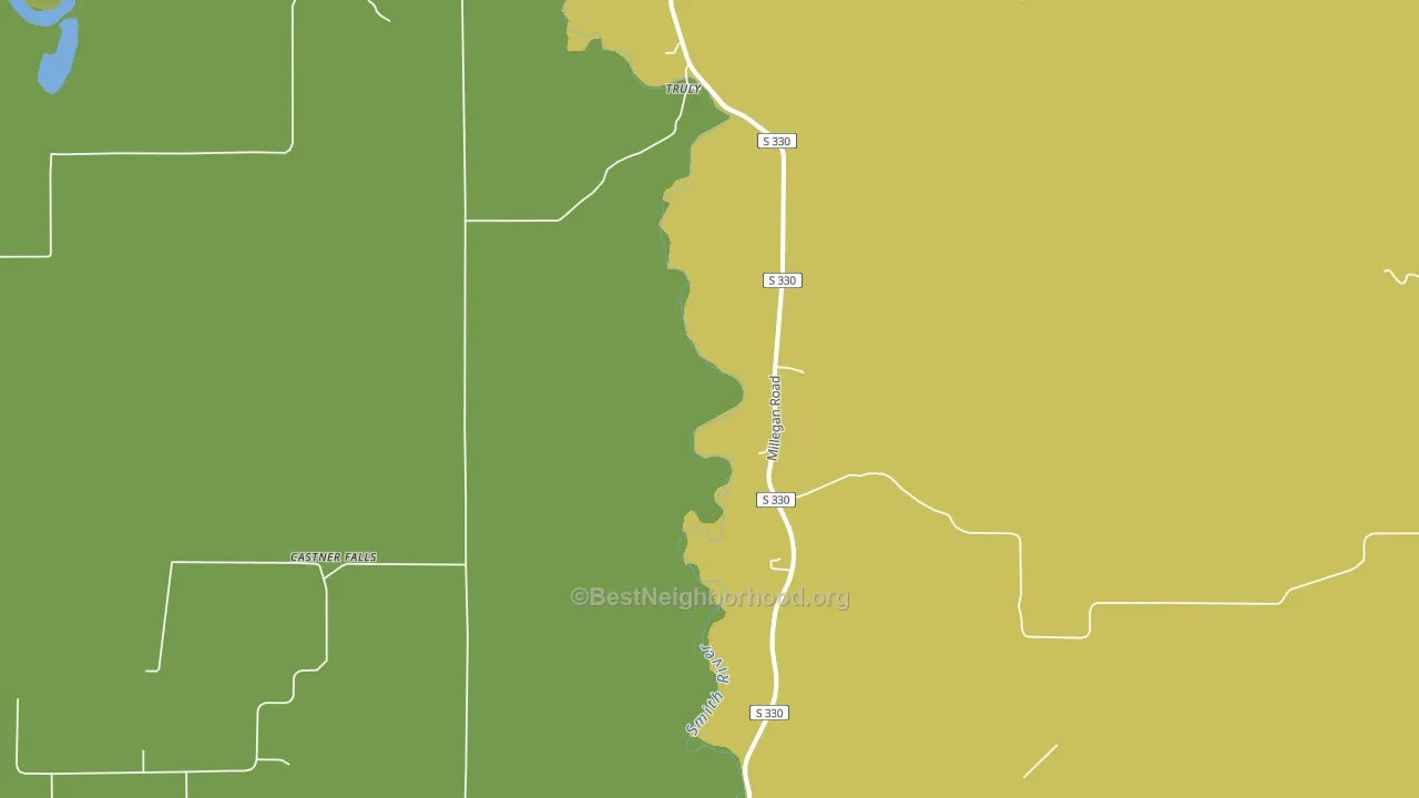 Castner Falls, MT block-group voter-turnout map