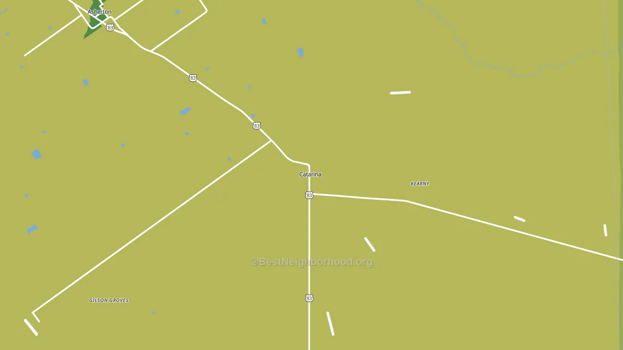 Catarina, TX block-group voter-turnout map