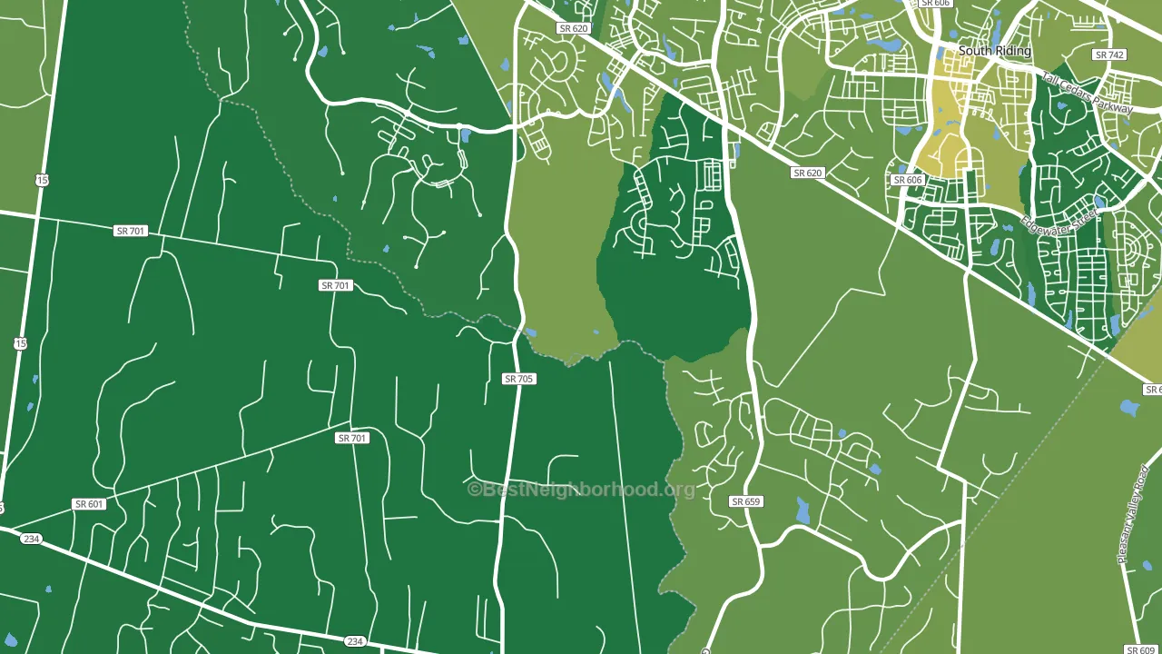 Catharpin, VA block-group voter-turnout map