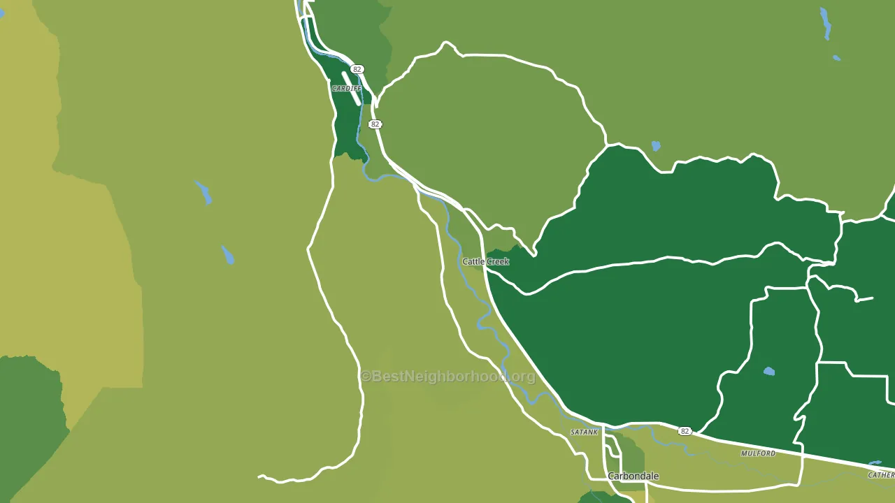 Cattle Creek, CO block-group voter-turnout map