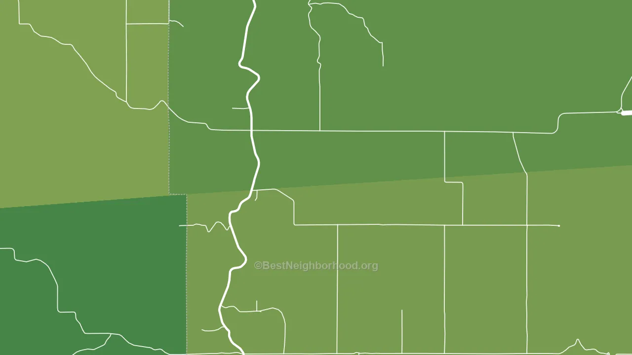 Cavendish, ID block-group voter-turnout map
