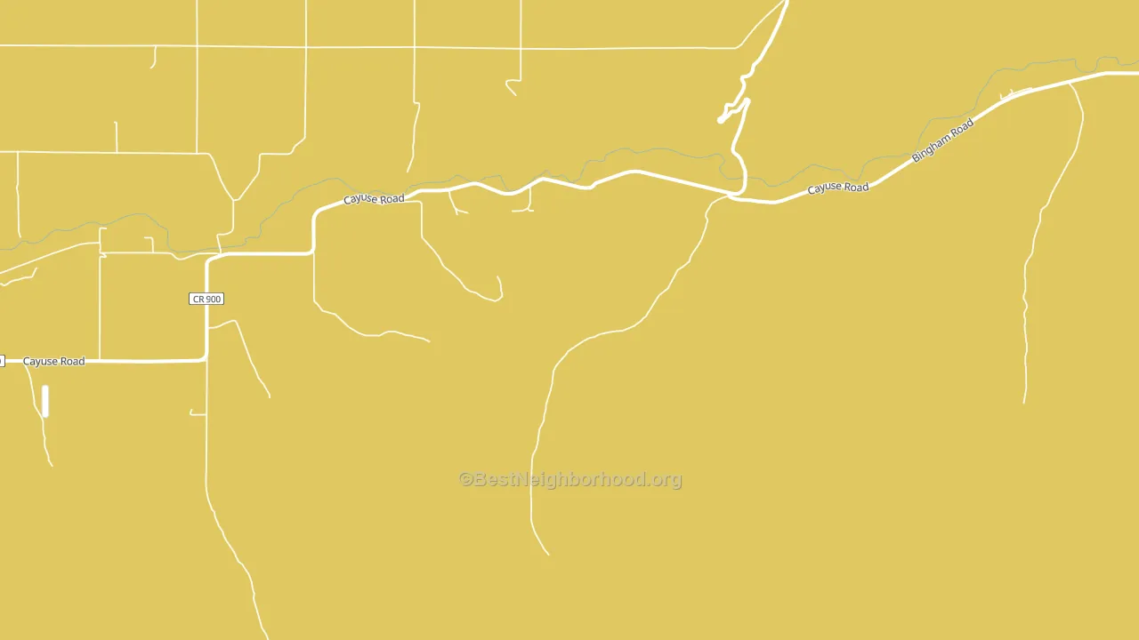 Cayuse, OR block-group voter-turnout map