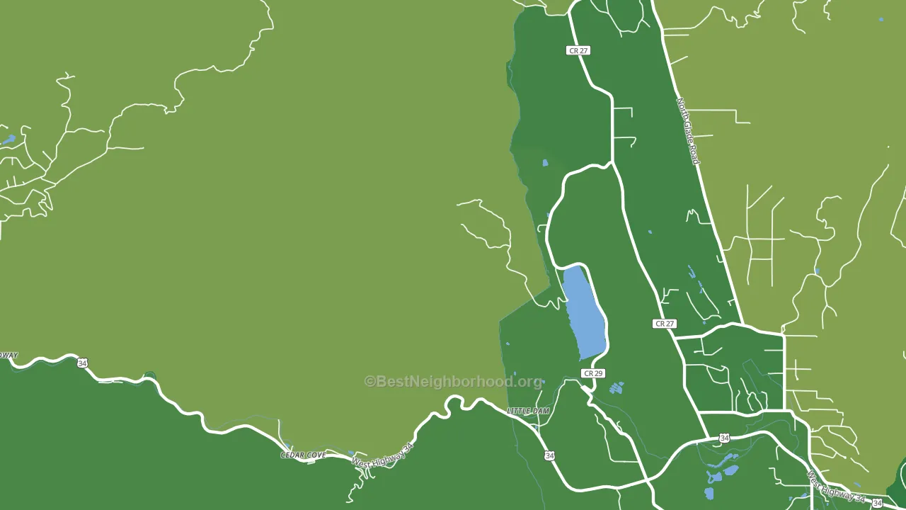 Cedar Cove, CO block-group voter-turnout map