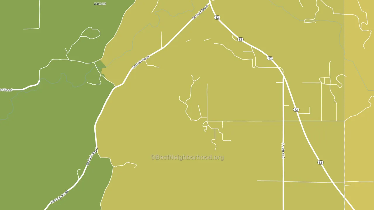 Cedar Crest, OK block-group voter-turnout map