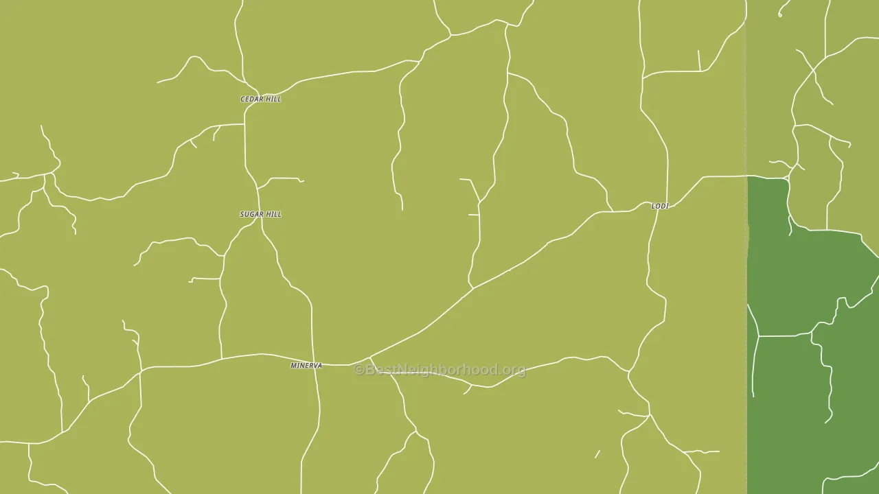 Cedar Hill, MS block-group voter-turnout map