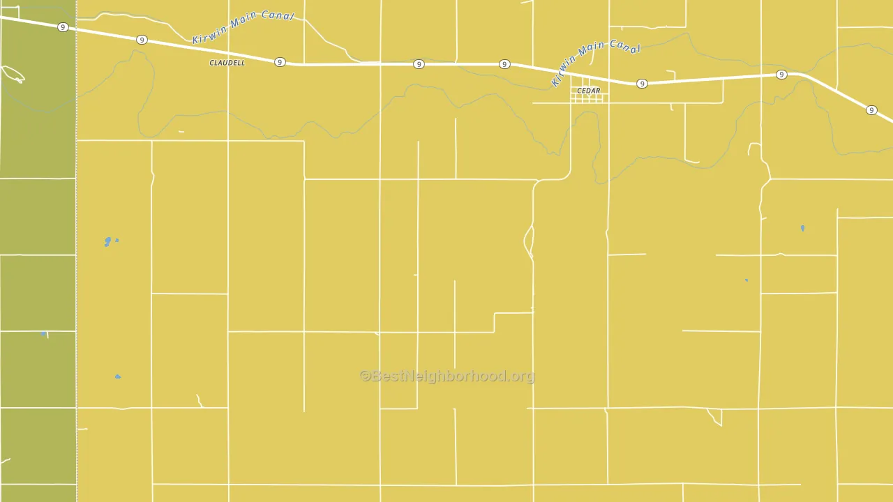 Cedar, KS block-group voter-turnout map