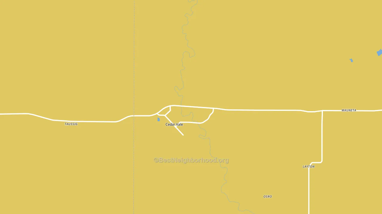 Cedar Vale, KS block-group voter-turnout map