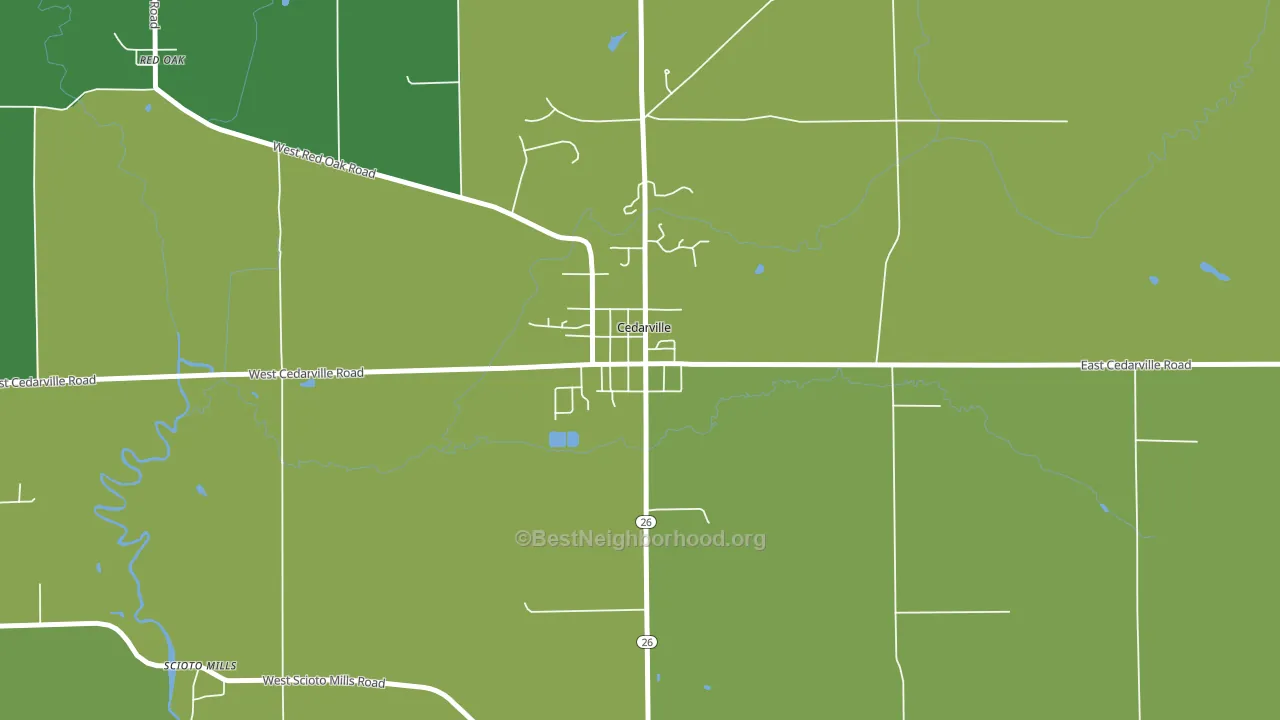 Cedarville, IL block-group voter-turnout map