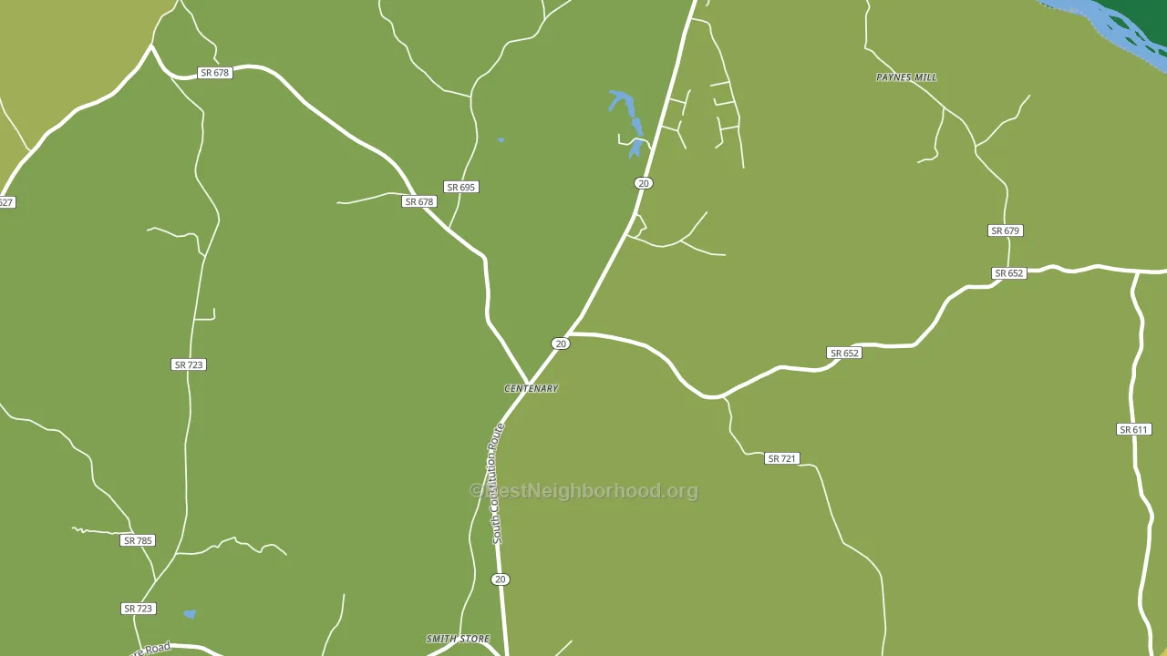 Centenary, VA block-group voter-turnout map