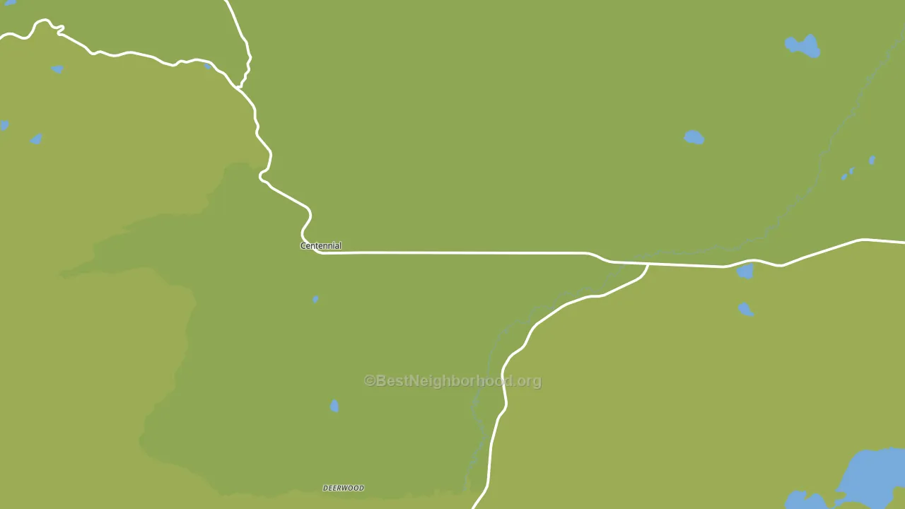 Centennial, WY block-group voter-turnout map