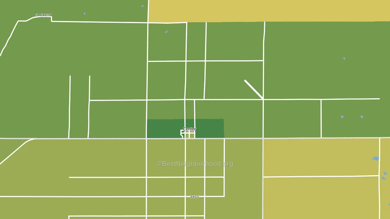 Center, CO block-group voter-turnout map