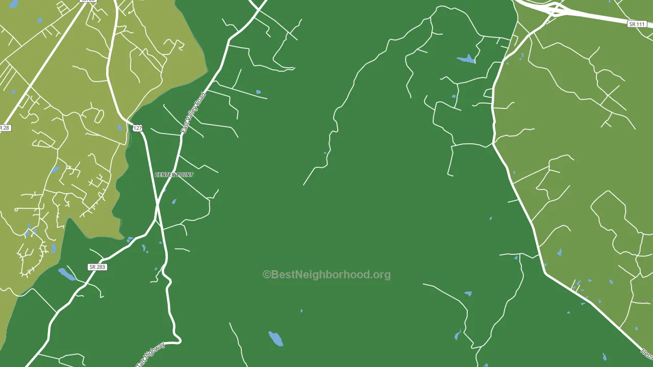 Center Point, TN block-group voter-turnout map