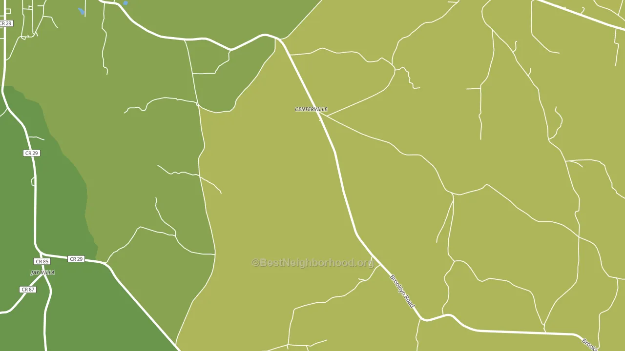 Centerville, AL block-group voter-turnout map