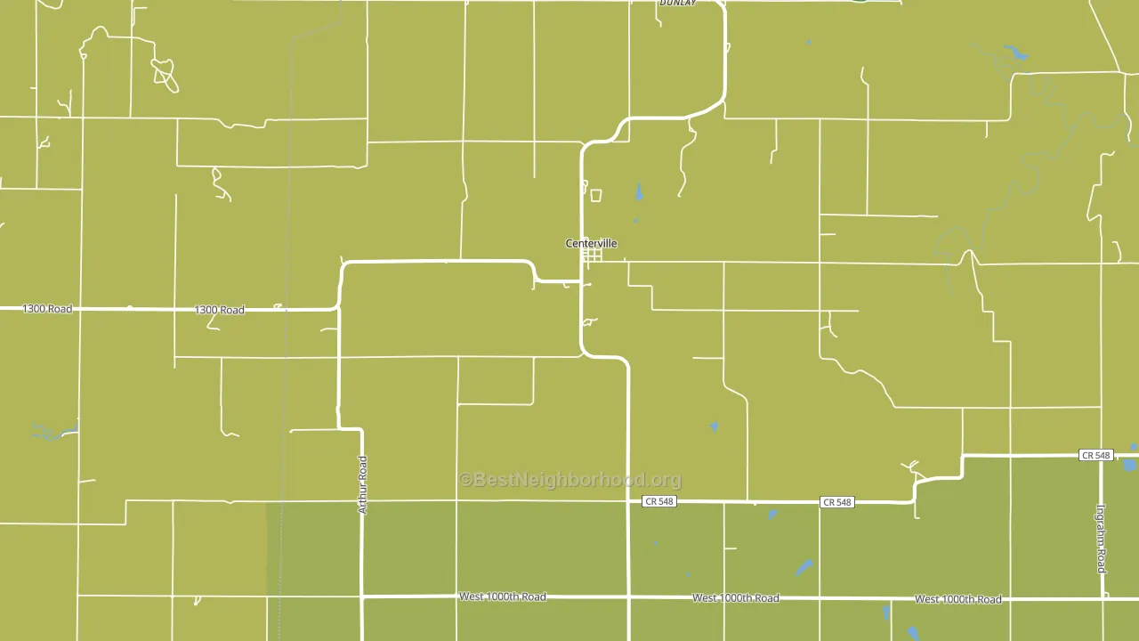 Centerville, KS block-group voter-turnout map