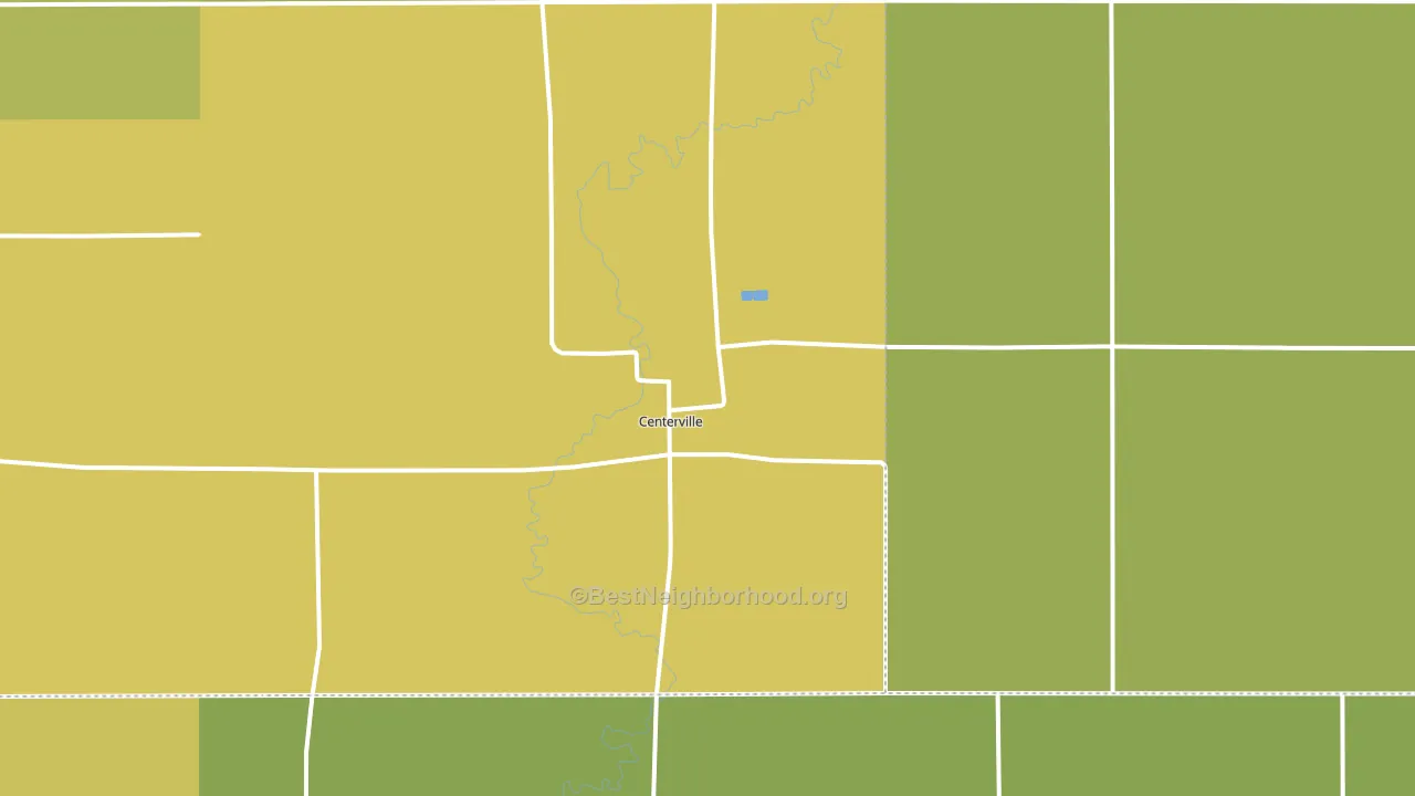 Centerville, SD block-group voter-turnout map