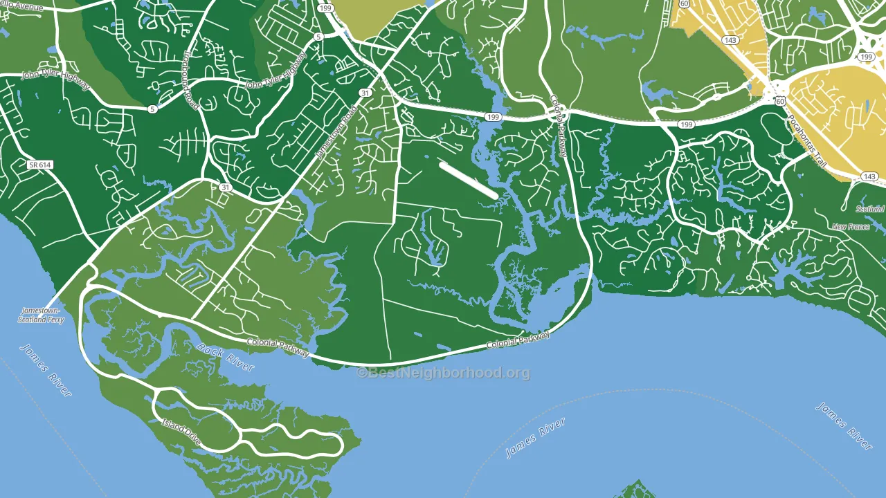 Centerville, VA block-group voter-turnout map