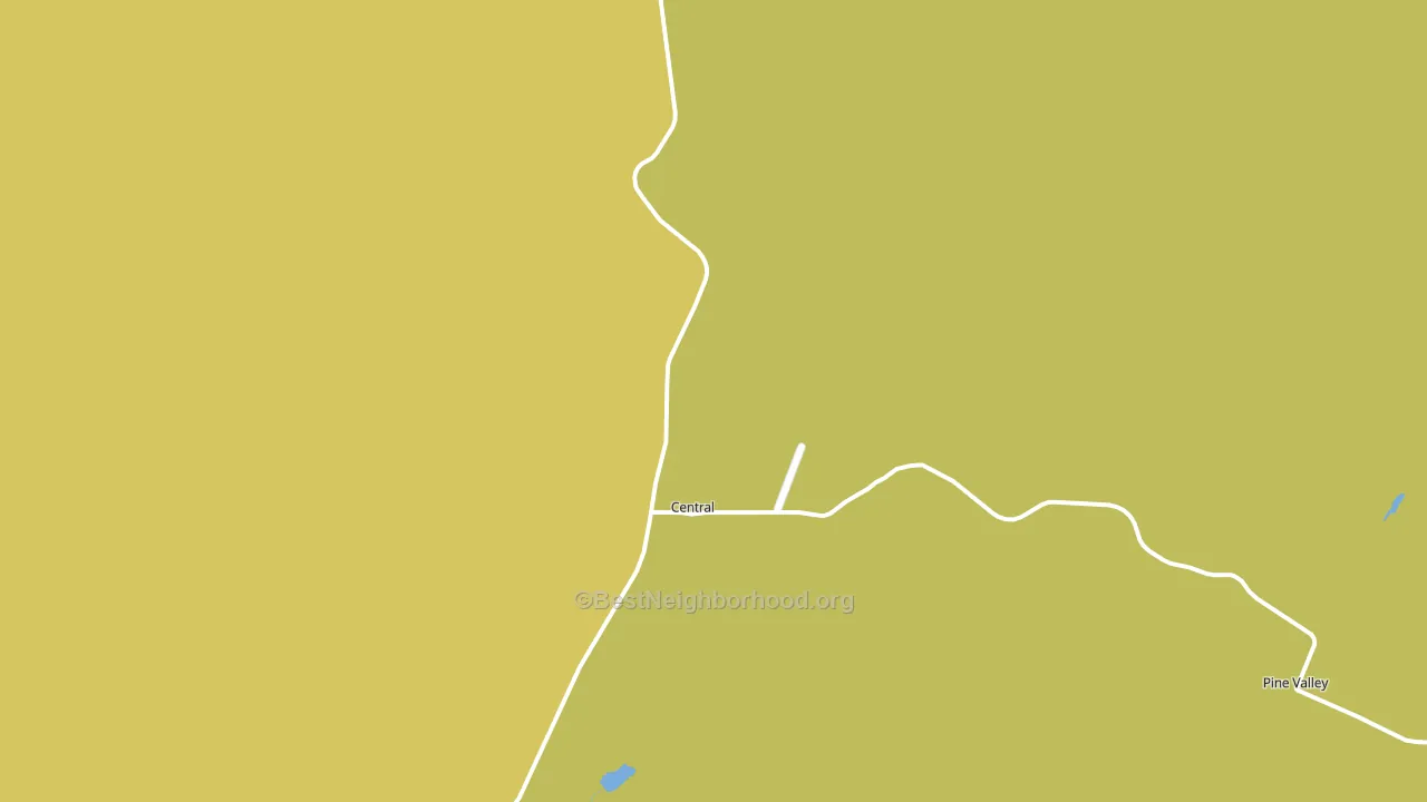 Central, UT block-group voter-turnout map