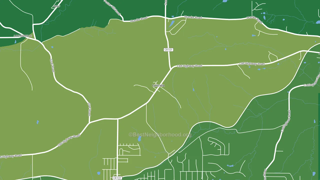 Centralia, IA block-group voter-turnout map