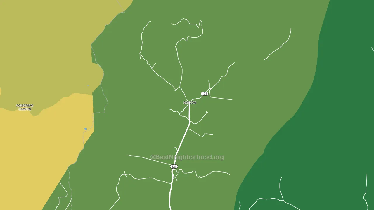 Chacon, NM block-group voter-turnout map