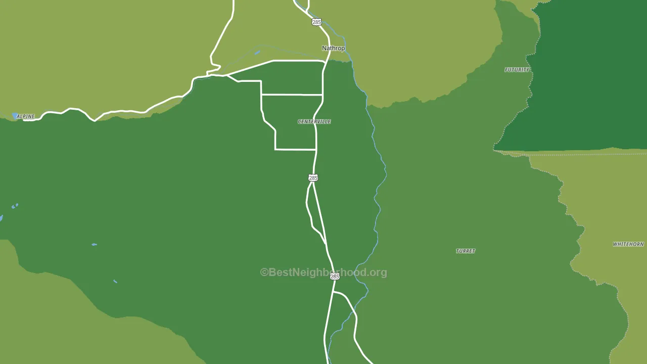 Chaffee County, CO block-group voter-turnout map