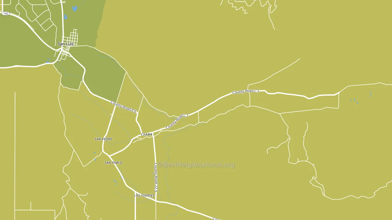 Chama, CO block-group voter-turnout map