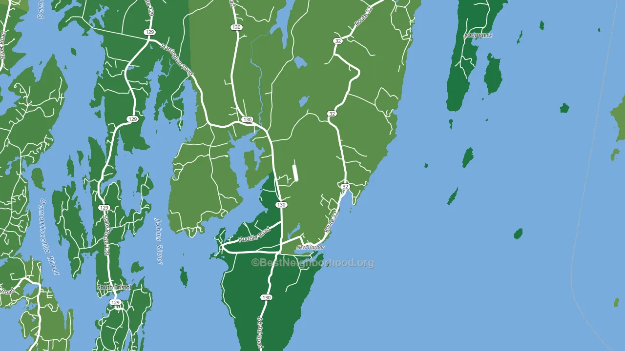 Chamberlain, ME block-group voter-turnout map