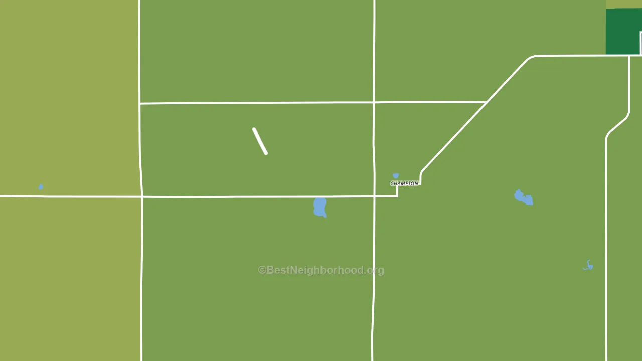 Champion, NE block-group voter-turnout map